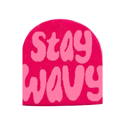 STAY WAVY BEANIE "PINK"